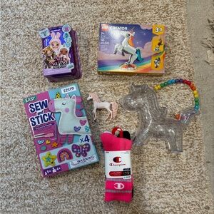 Girls unicorn theme bundle perfect for EASTER BASKET FILLER